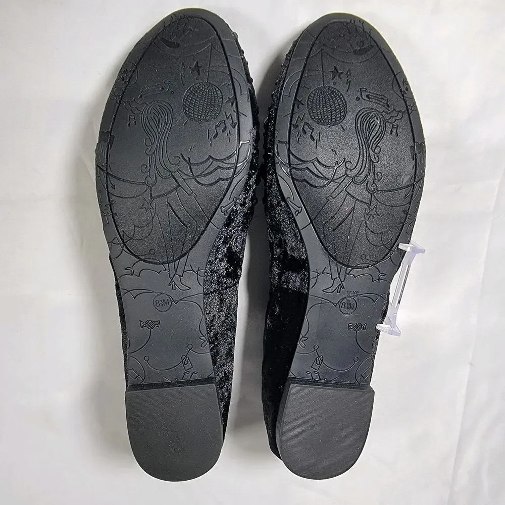 Kathy Van Zeeland NEW Rayna Jewel Embellished Leather Womens 7.5 Ballet Flats